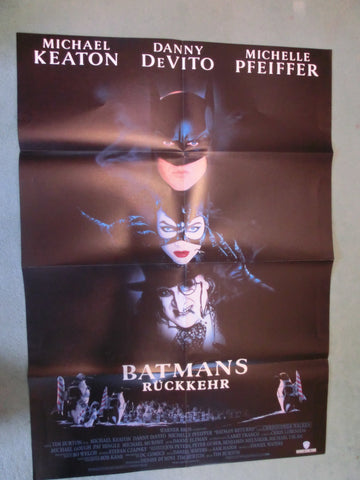 Batmans Rückkehr - Keaton, Pfeiffer, Devito) A1 Plakat