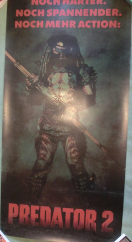 Predator 2 Leuchtreklame-Plakat, durchsichtig 180 x 88 cm !