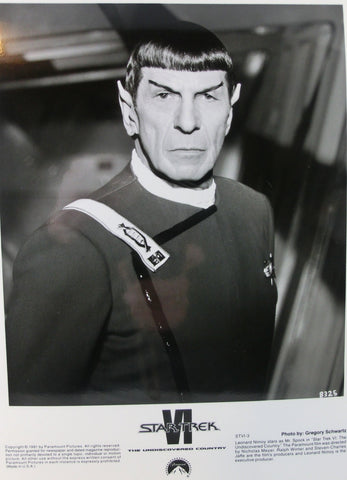 Star Trek VI Undisc. Country Pressefoto Spock 26x21cm