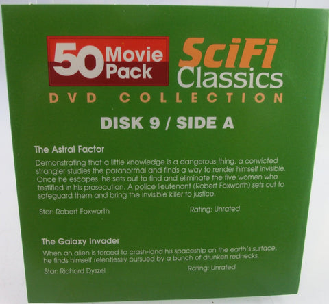SciFi-Classics DVD Collection Disk 9   4 Filme  ( NTSC-Format )
