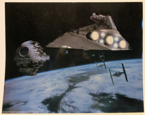 Star Wars RotJ Sternenzerstörer & Todesstern Aushangfoto Lobby Card