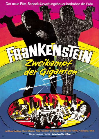 Frankenstein Zweikampf der Giganten Plakat A1