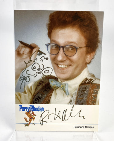 Reinhard Habeck Autogrammkarte mit Unterschrift Perry Rhodan
