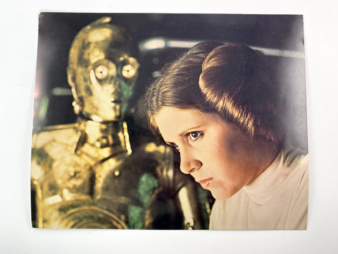 Star Wars Leia / C-3Po Lobby Card Aushangfoto 1977