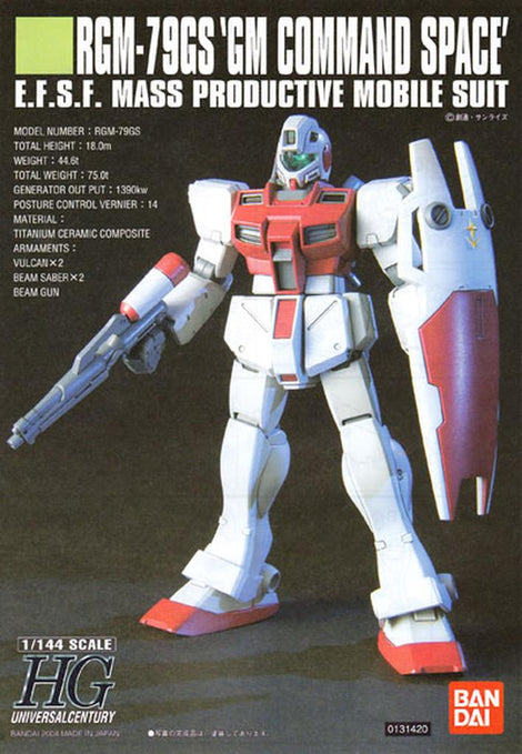 Gundam HGUC GM Command Space Bandai 1/144 Modellbausatz , Neu!!