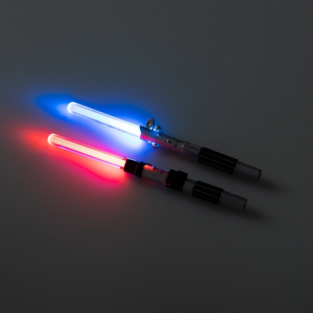 Star Wars Set mit 2 Lichtschwert-Stiften Luke Skywalker & Darth Vader