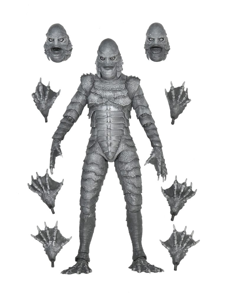 Universal Monsters Actionfigur Ultimate Creature from the Black Lagoon (B&W) 18 cm