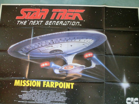 Star Trek TNG - Mission Farpoint - Video Plakat A0 quer