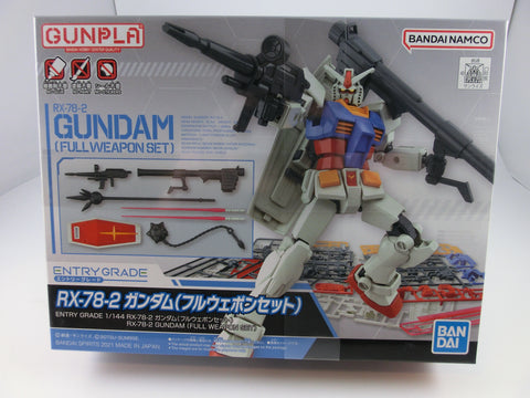 Gundam RX-78-2 (Full EWeapon Set) Bandai 1/144 Modellbausatz , Neu!!