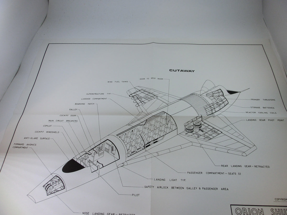 2001 Spacecraft Blueprints, 9 Blätter