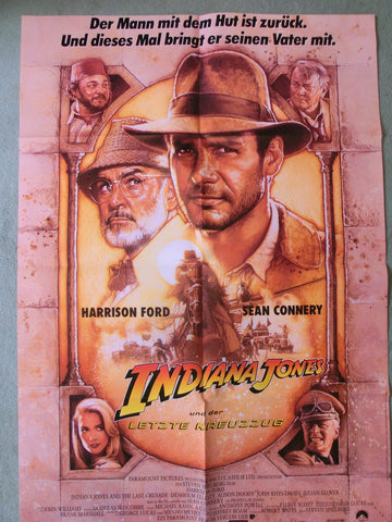 Indiana Jones u.d. Letzte Kreuzzug Ford/Connery A1 Plakat