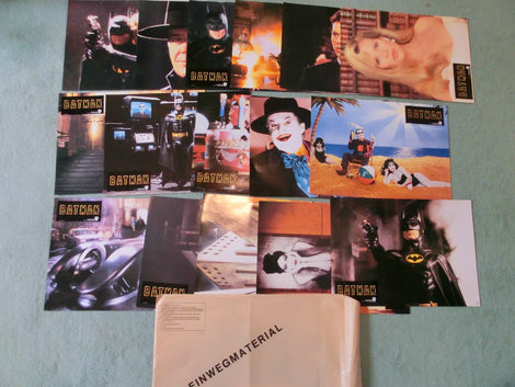 Batman (Keaton / Nicholson) Aushangfotos ( 16 ) Neu! Mit orig. Umschlag