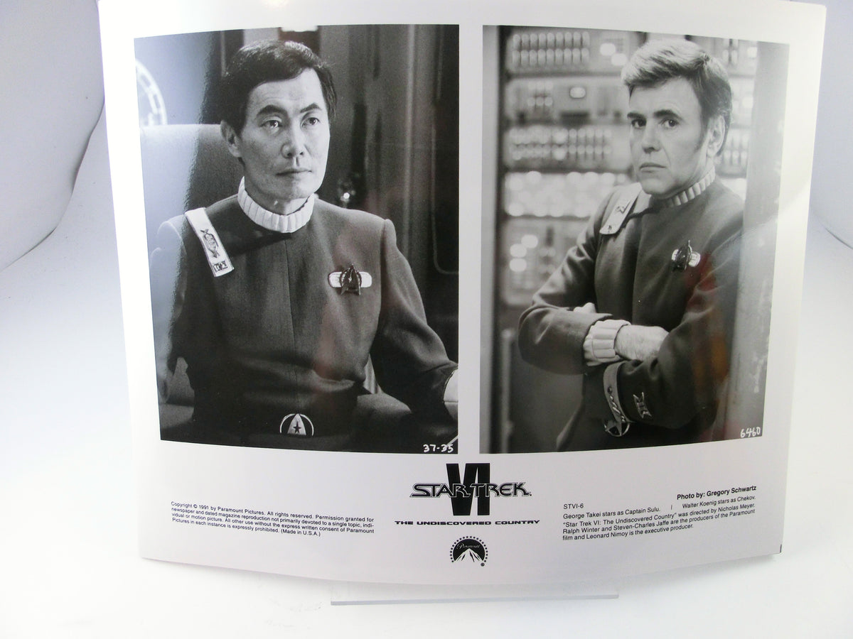 Star Trek VI Undisc. Country Pressefoto Takei / Chekov  26 x 21 cm