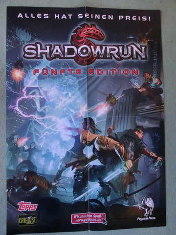 Shadowrun -Plakat zur 5. Edition , 60 x 40 cm