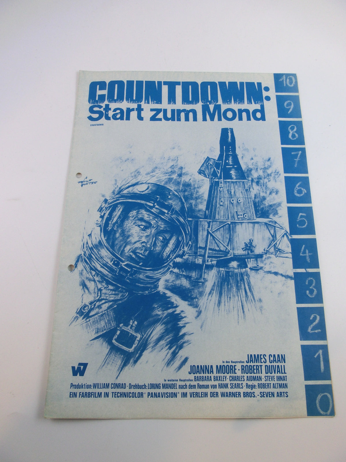 Countdown : Start zum Mond Werberatschlag Neu! gelocht