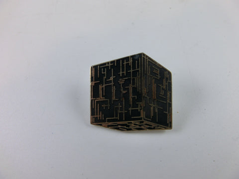 Star Trek TNG Borg Würfel Anstecker / Pin vintage