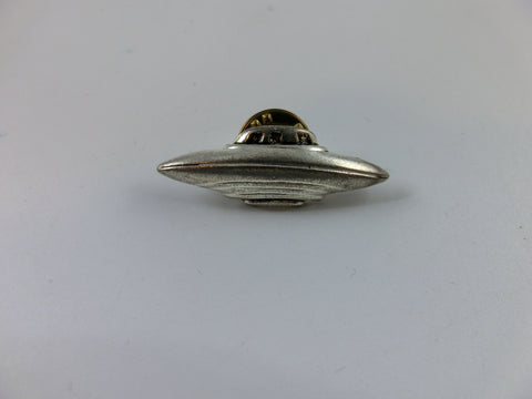 X-Files (?) UFO Anstecker / Pin vintage silberfarben