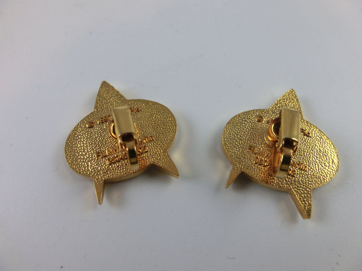 Star Trek  TNG Communicator Ohrclips Paar vintage