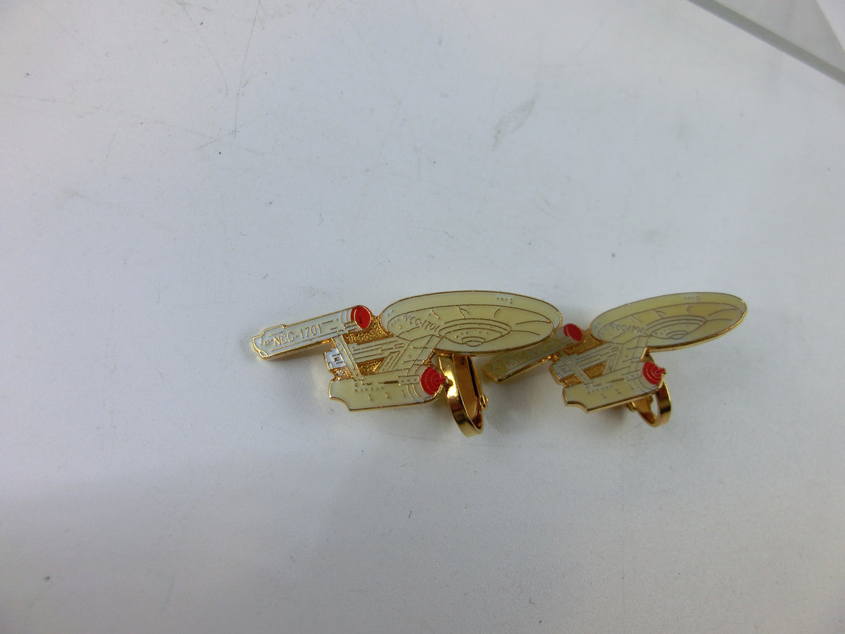 Star Trek  TOS Enterprise Ohrclips Paar vintage