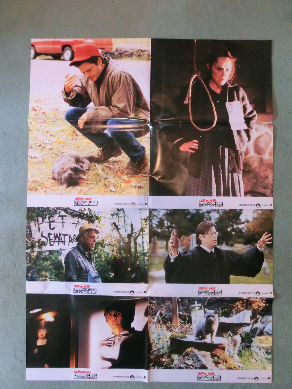 Friedhof der Kuscheltiere kpl. 14 Aushangfotos / Lobby Cards