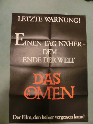 Das Omen II Text-Teaser-Plakat A1