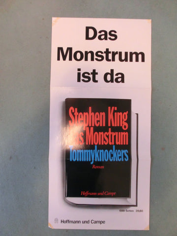Das Monstrum / Tommynockers Werbeplakat