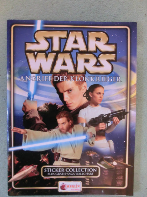 Star Wars Angriff der Klonkrieger Sammelbilderalbum, leer, neu!