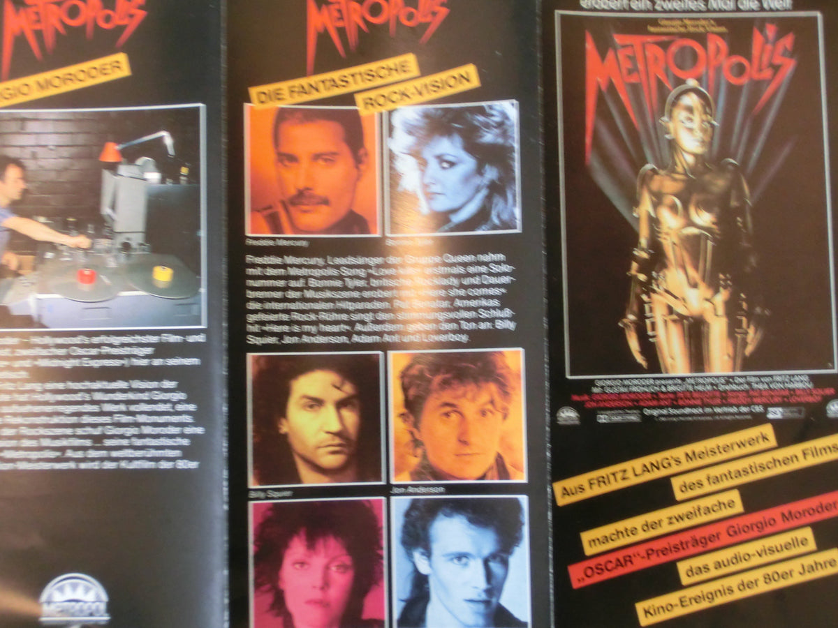 Metropolis,Flyer  zur Aufführung mit Giorgio Moroder-Sound