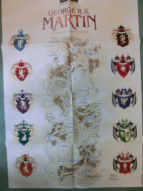 Das Lied v. Eis u. Feuer - Game of Thrones Werbeposter