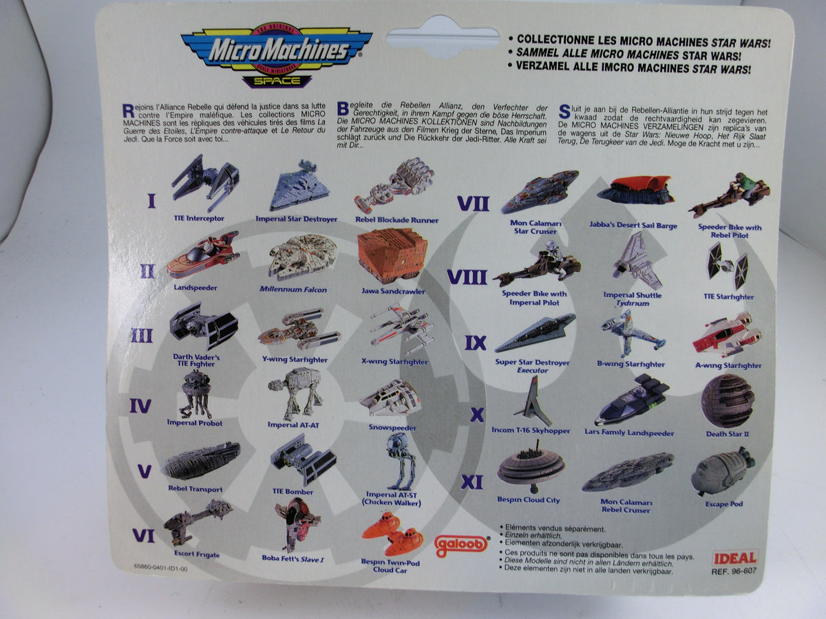 MicroMachines Star Wars Collection II (2) Landspeeder, Millenium Falcon