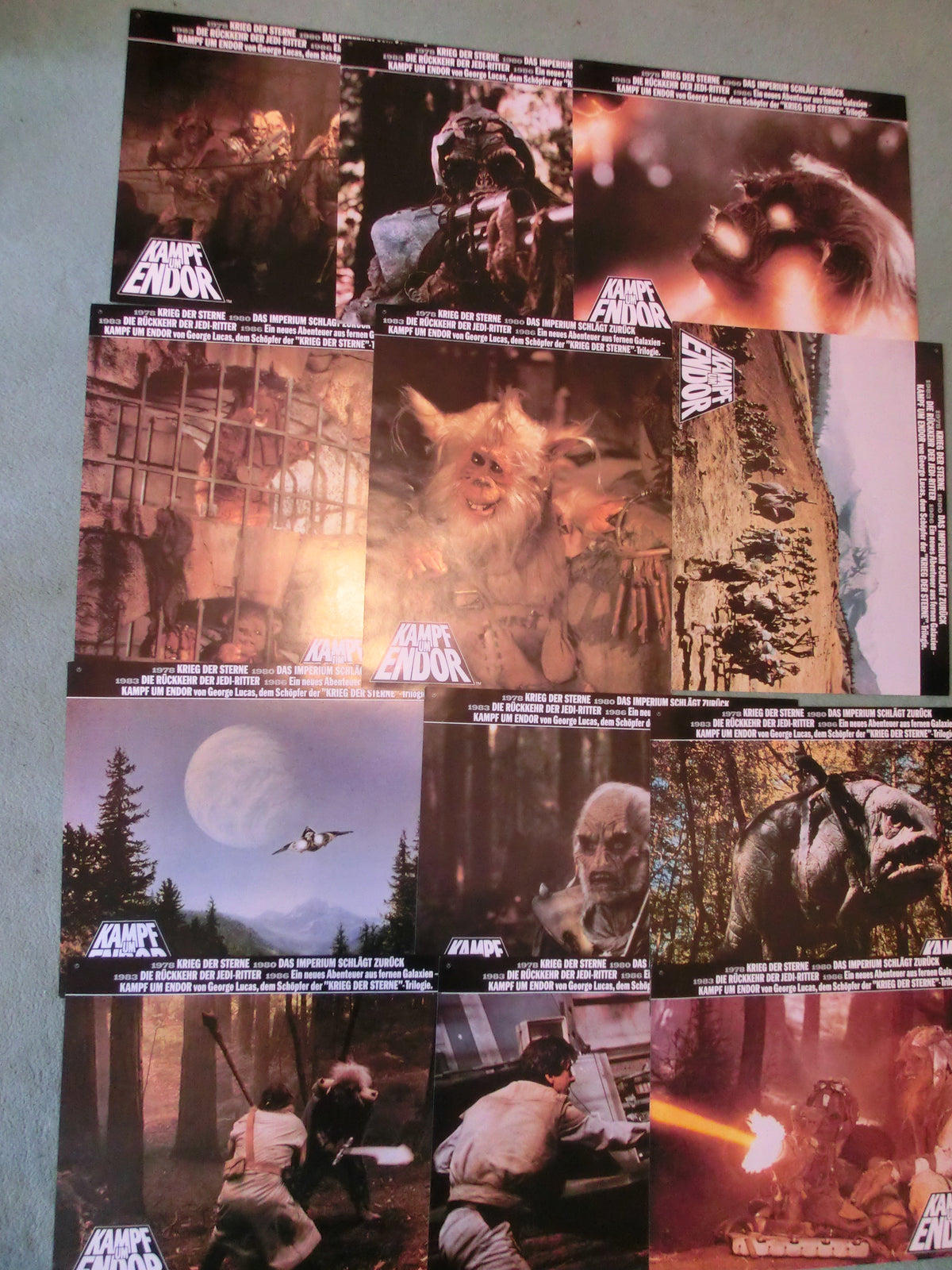 Star Wars - Kampf um Endor kpl. Aushangfoto-Satz Lobby Card