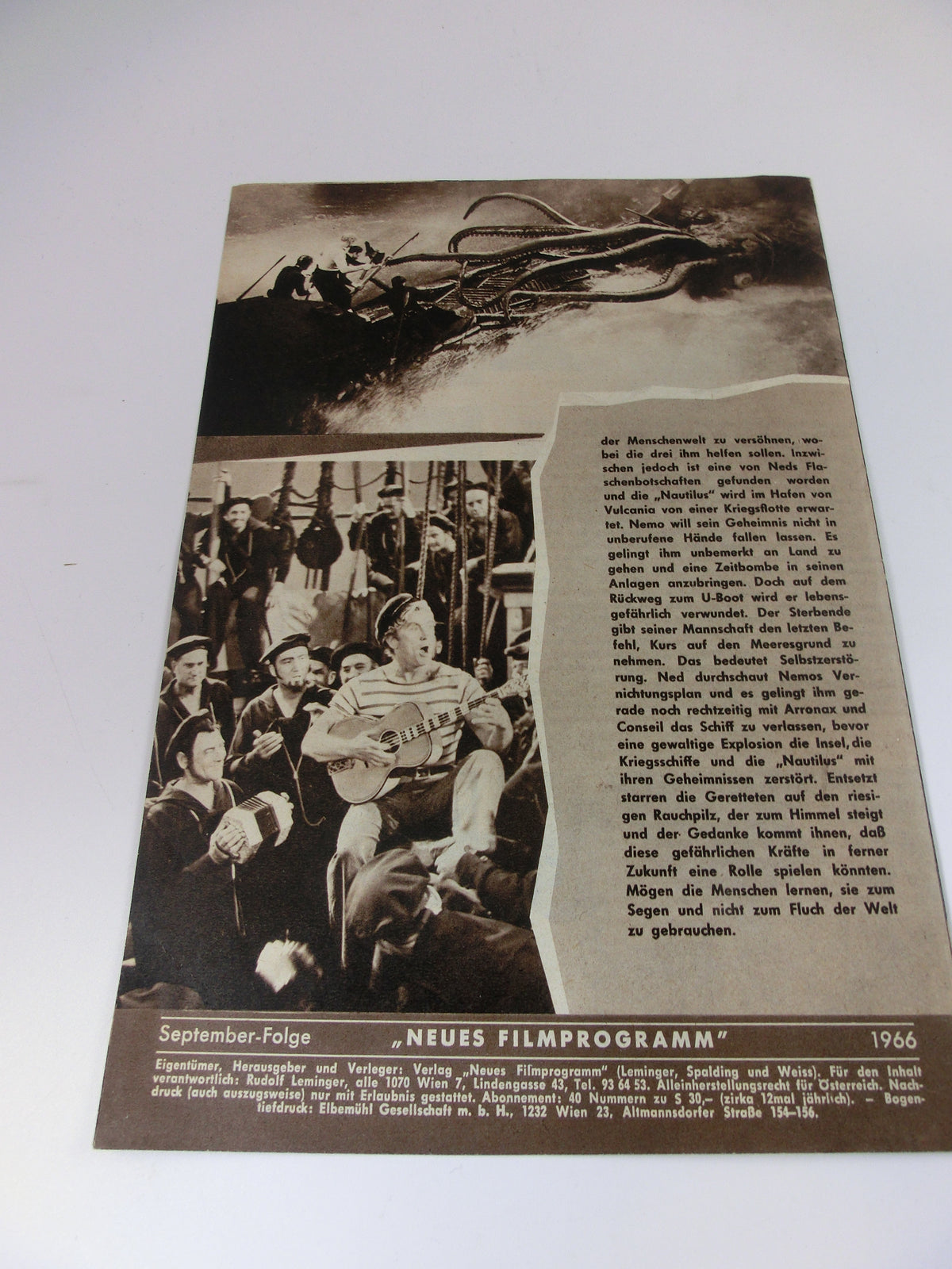20.000 Meilen unter den Meer Neues Film Programm 4351