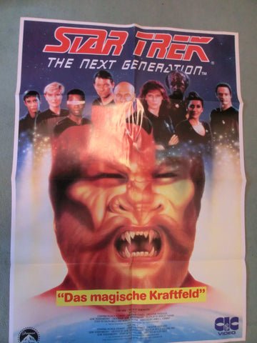 Star Trek TNG Das magische Kraftfeld Video - Plakat