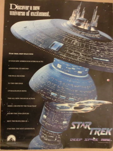 Werbe-Seite aus "Moving Pictures" von 1992 für Deep Space Nine Start