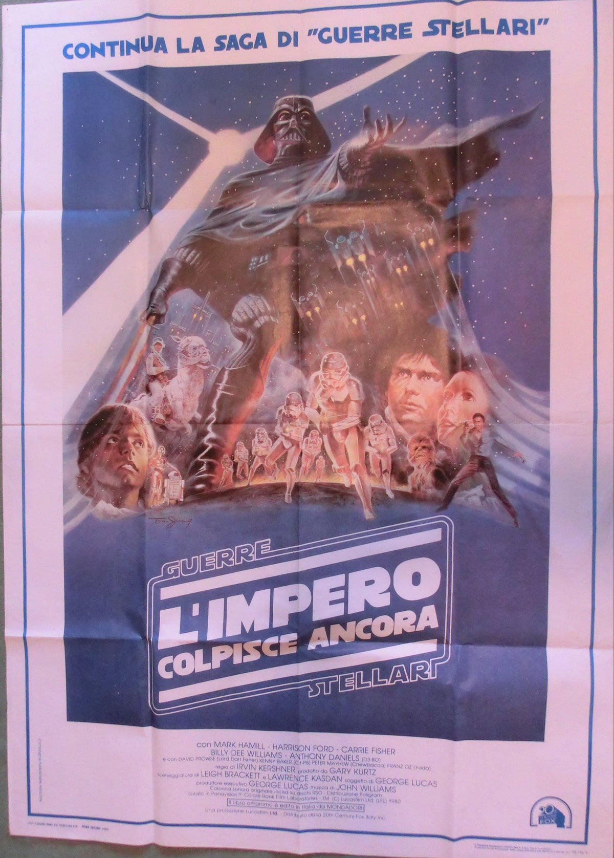 Empire strikes back  Original-Filmplakat - Ital. L´Impero colpisce ancora 200 x 100 cm