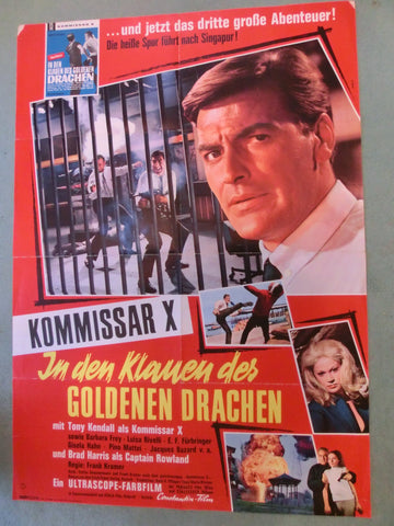 Kommissar X in den Klauen des Gelben Drachen Plakat A1