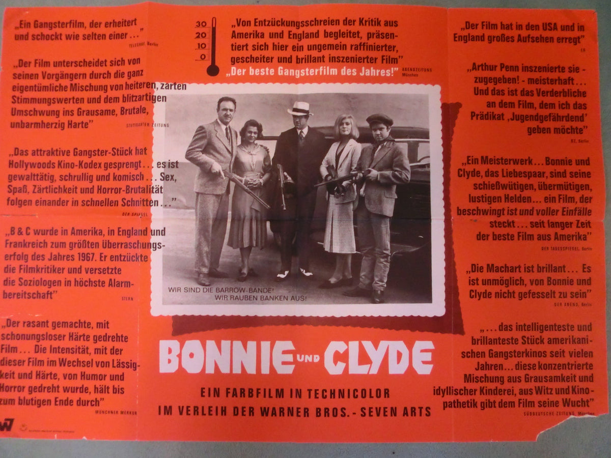 Bonnie und Clyde Plakat A1 querformat