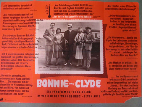 Bonnie und Clyde Plakat A1 querformat