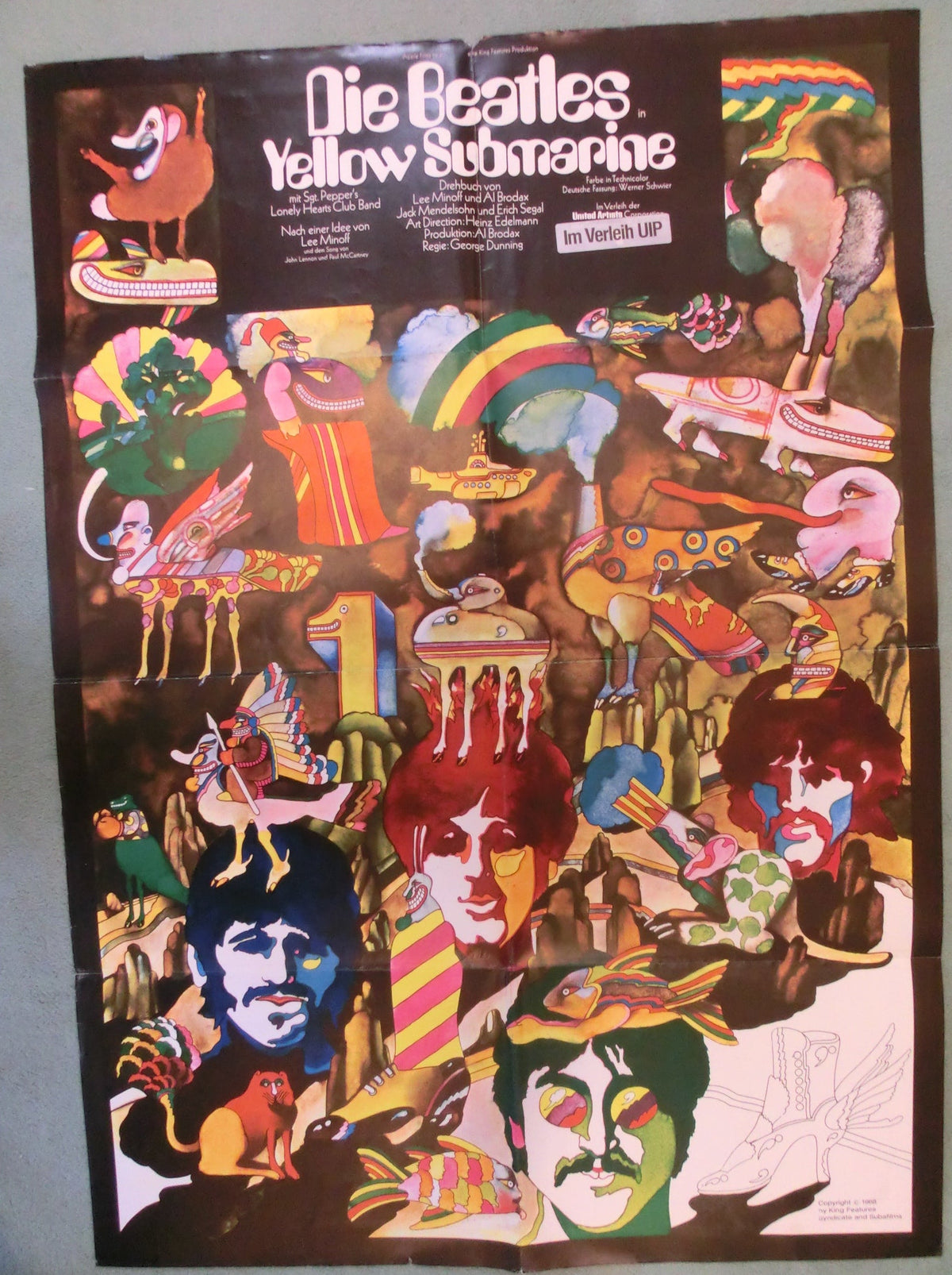 Die Beatles - Yellow Submarine Plakat A1