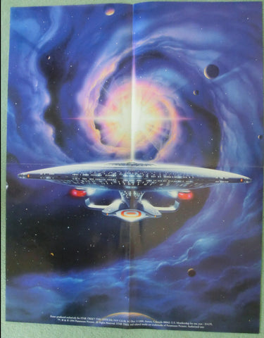 TNG Enterprise D Poster des US-Star Trek-Fanclubs 52 x 42 cm