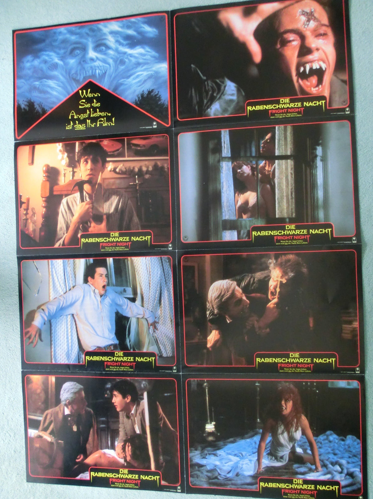 Die Rabenschwarze Nacht  Fright Night 16 Aushangfotos Lobby Card