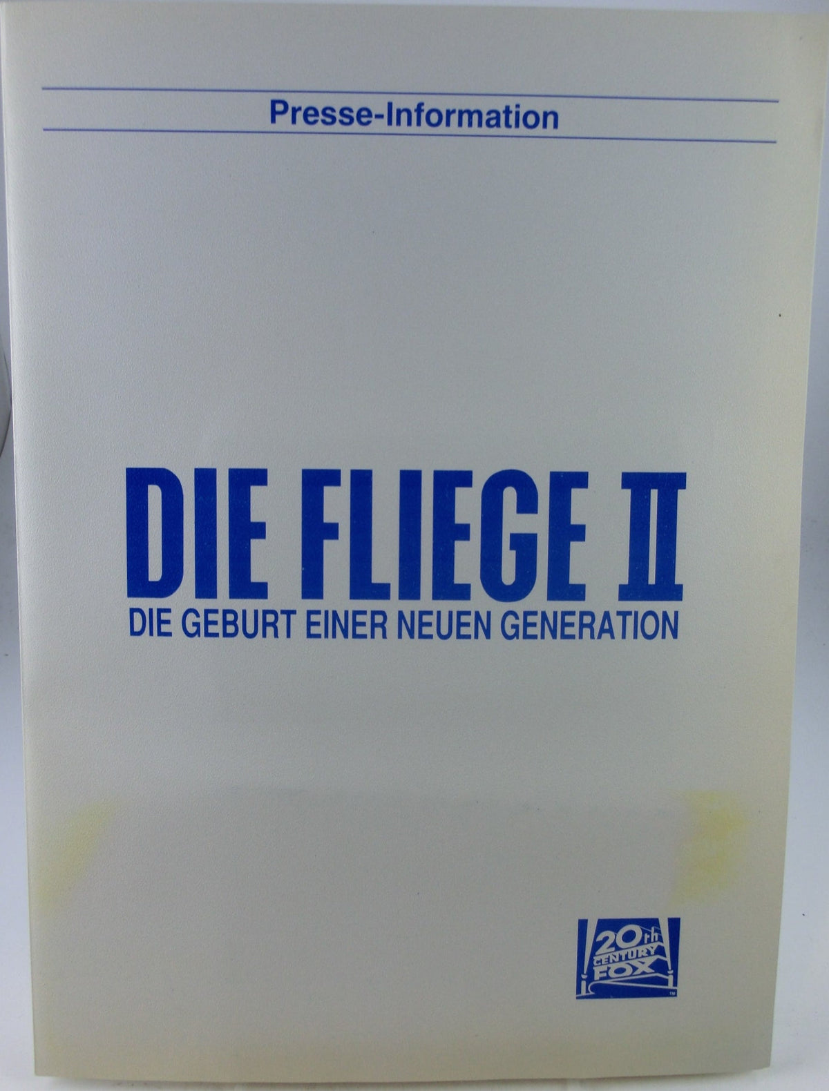 Die Fliege II Presseheft mit 6 Pressefotos