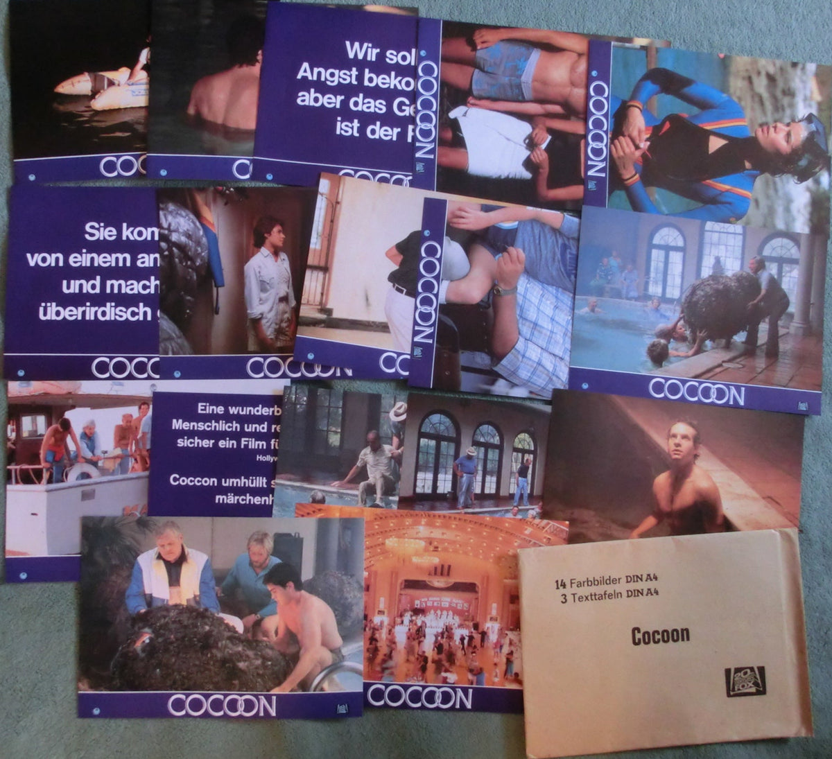 Cocoon 17 Aushangfotos, kpl. mit Tasche / Lobby Cards