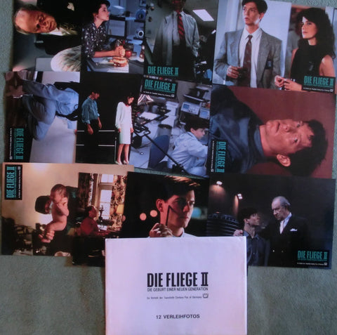 Die Fliege II kpl. 12  Aushangfotos / Lobby Cards + Tasche