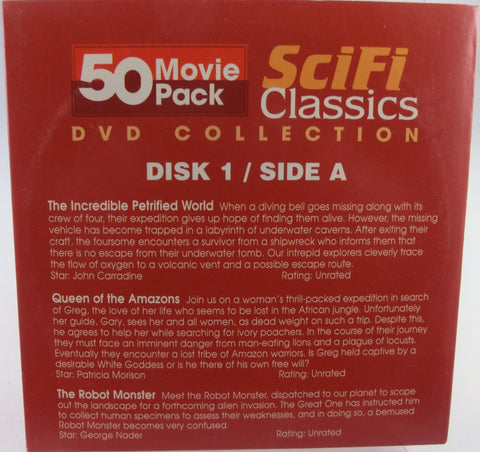 SciFi-Classics DVD Collection Disk 1    6 Filme ( NTSC-Format )