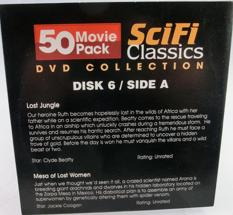 SciFi-Classics DVD Collection Disk 6   4 Filme  ( NTSC-Format )