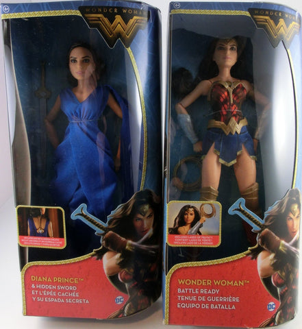 Wonder Woman - Battle ready mit Lasso + Princessin Diana 30 cm Mattel