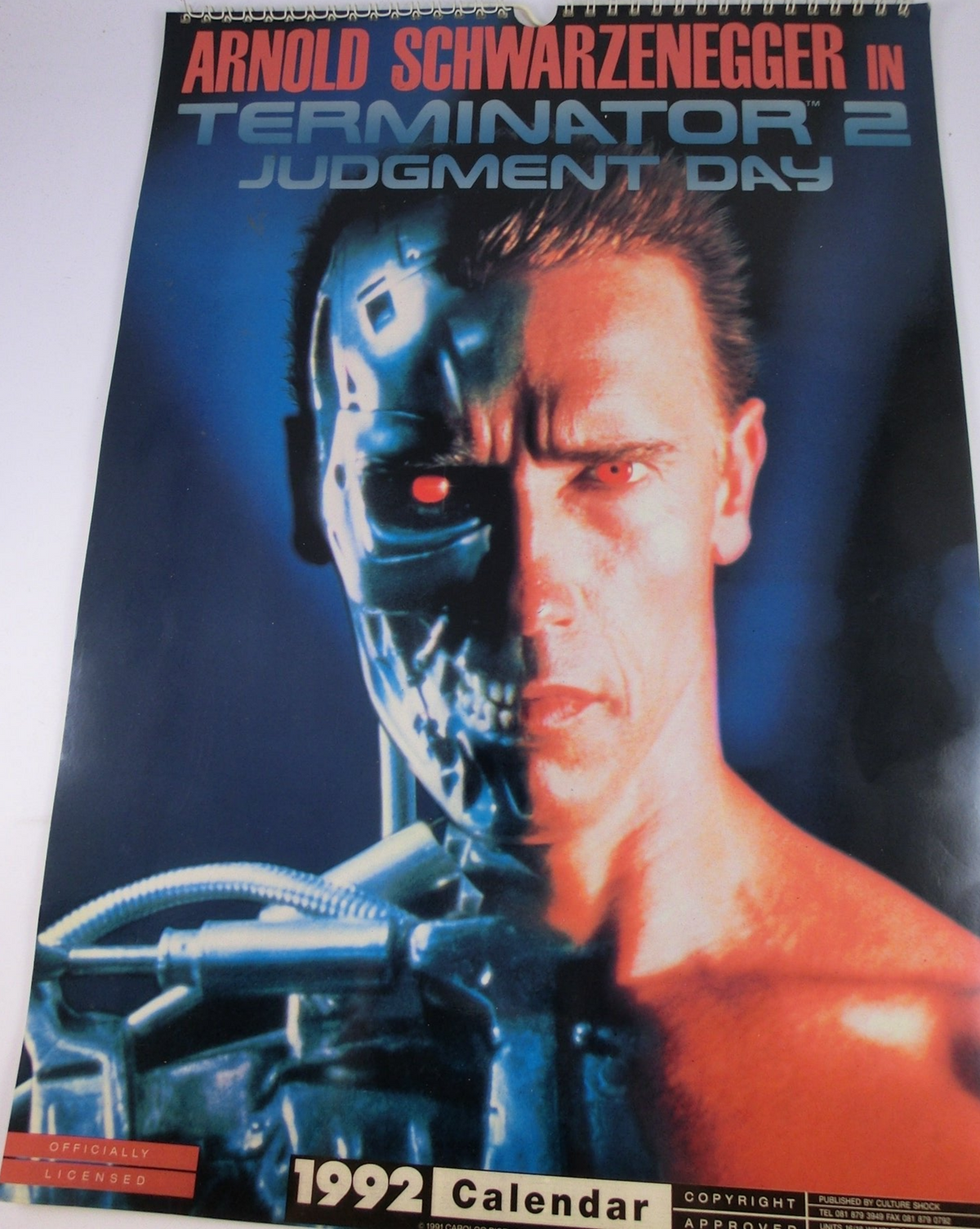 Terminator 2 Judgement Day - Calendar 1992, 43 x 39 cm