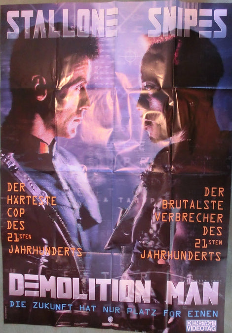 Demolition Man - A0 Plakat ( Stallone , Snipes )