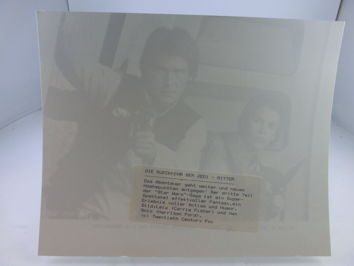 Star Wars Return of the Jedi Pressefoto Han + Leia 25,5 x 20,5 cm
